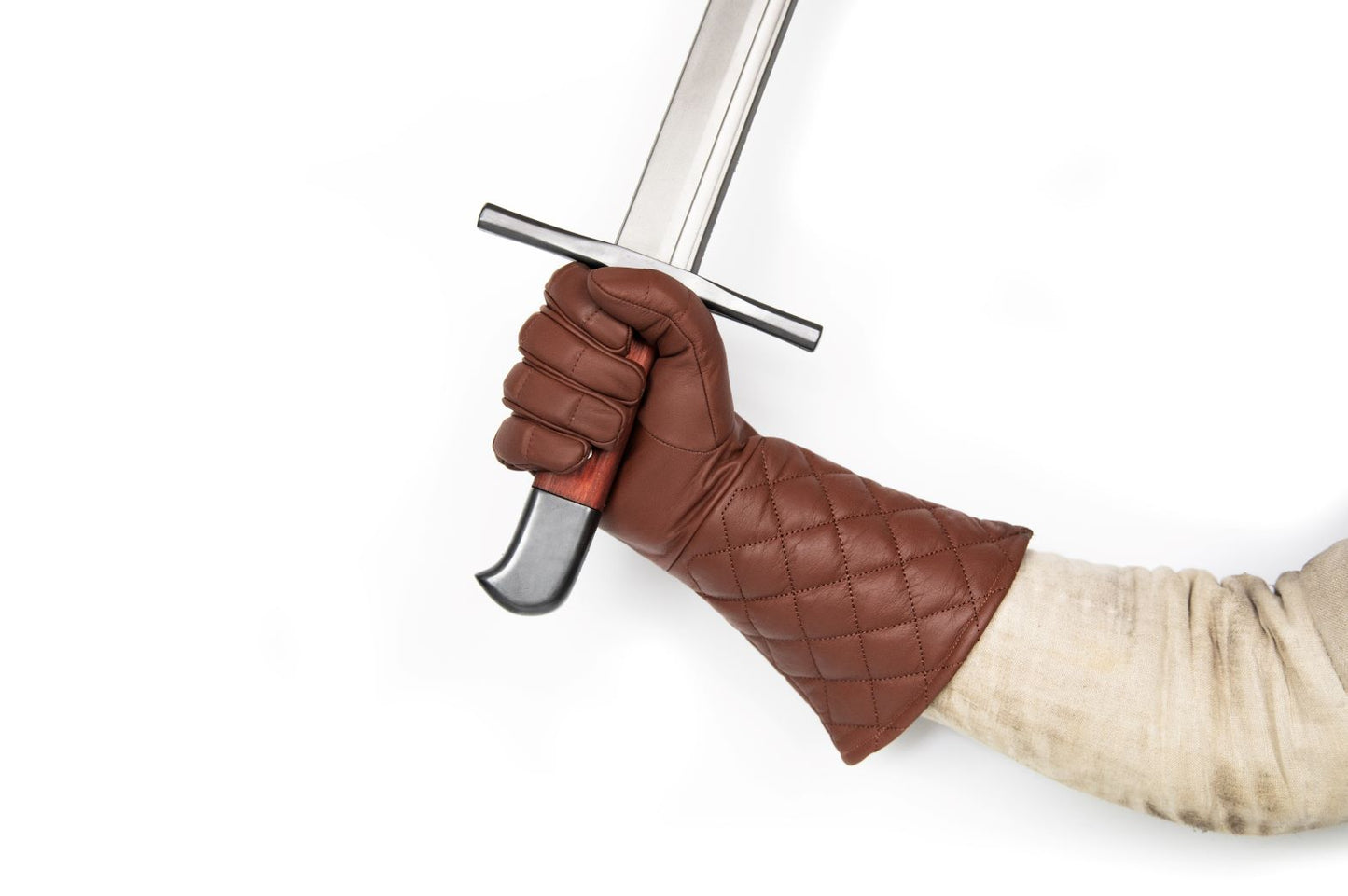 Padded fencing gloves