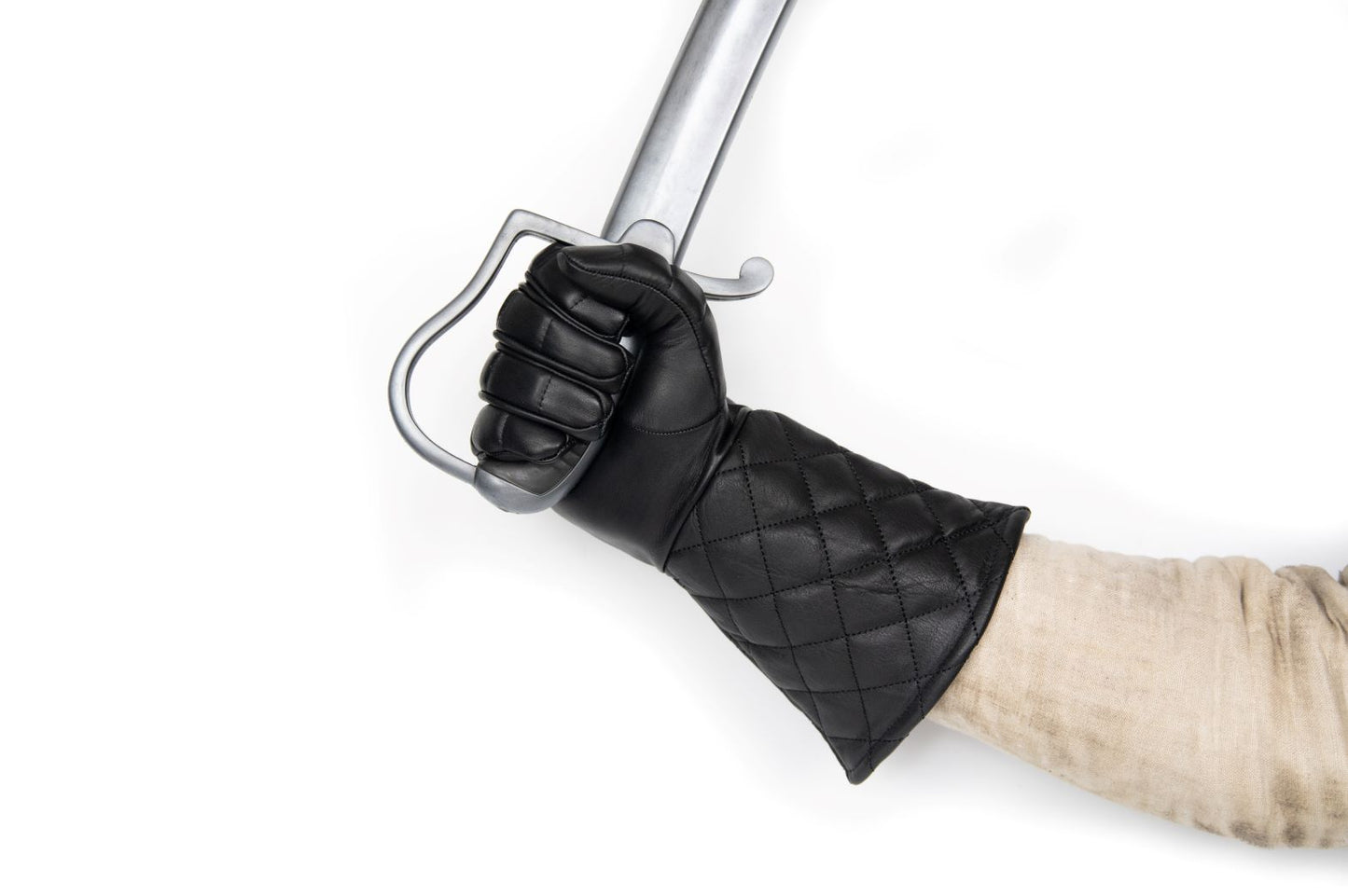 Padded fencing gloves