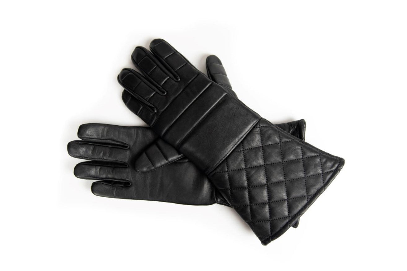 Padded fencing gloves