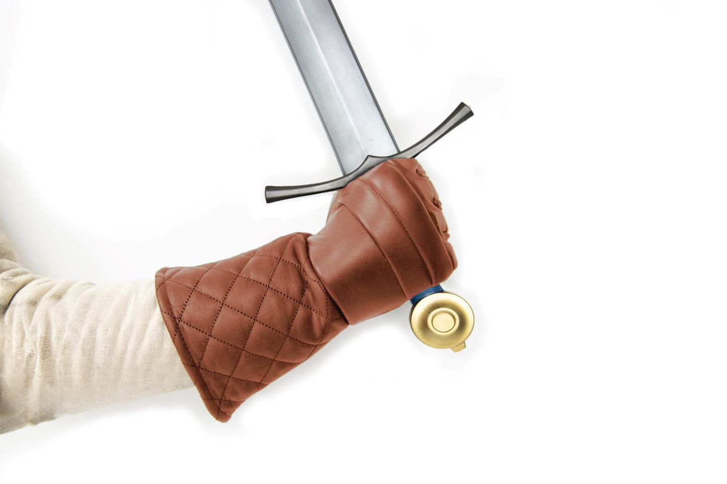 Padded fencing gloves