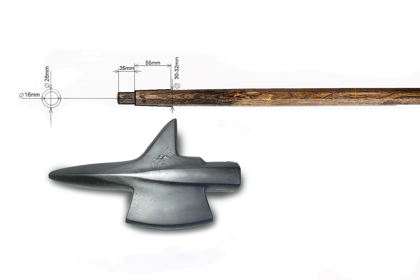 Swiss Halberd head - training line