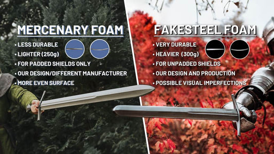 FakeSteel foam blades vs Mercenary foam blades