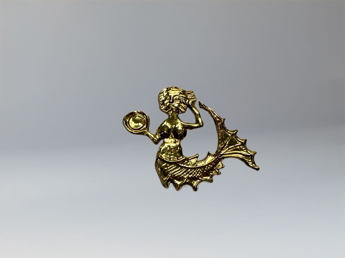 Badge - Mermaid (brass)