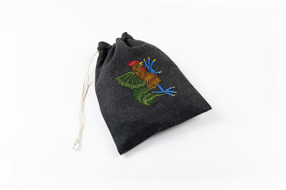 Embroidered bag - Cockatrice