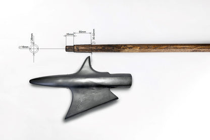 Renaissance Halberd head - training line