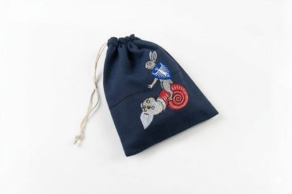 Embroidered bag - Rabbit rider