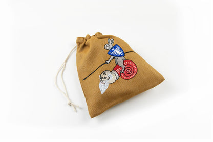 Embroidered bag - Rabbit rider